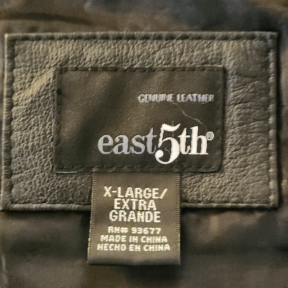 East 5th Genuine Leather Jacket, XL - Picture 4 of 4